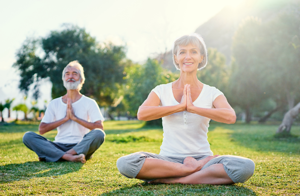 yoga im park